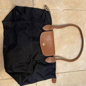 Small Longchamp Le Pliage Nylon Shoulder Tote